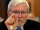 Kevin Rudd  at the National Press Cub in Canberra on Thursday.