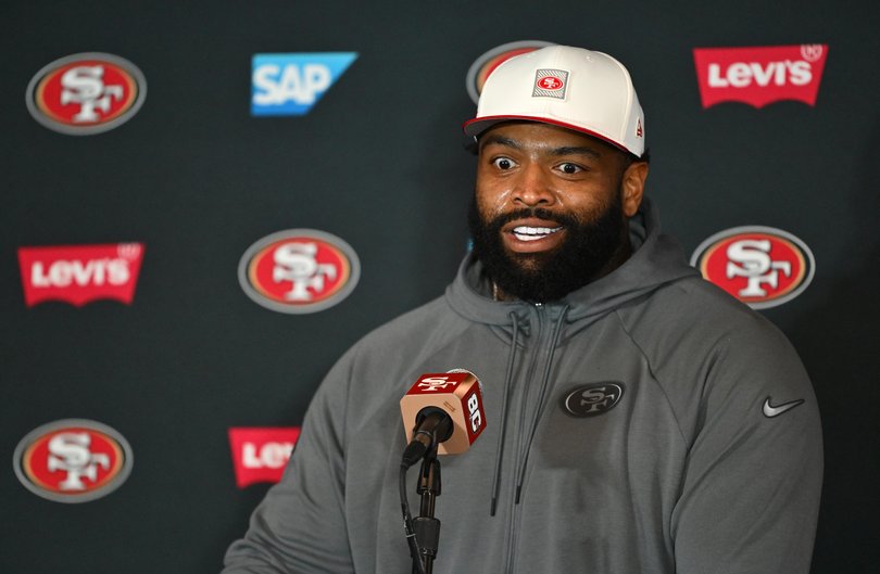 San Francisco 49er Trent Williams and.