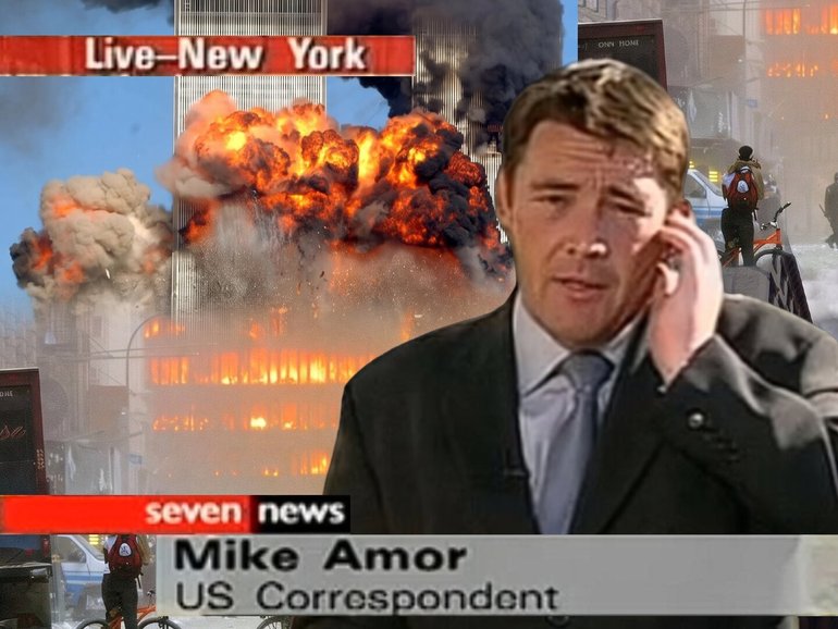 Mike Amor was Seven’s US correspondent at the time of the World Trade Centre terror attack on September 11, 2001. 7NEWS