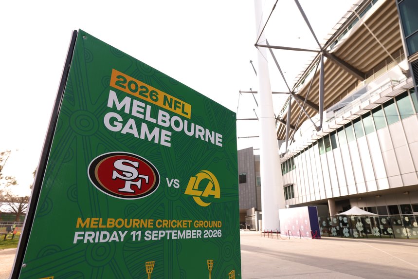 The scene outside the MCG.