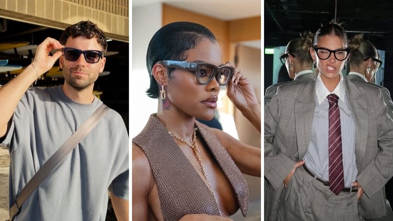 The Ray-Ban Meta Wayfarer smart glasses.