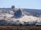 Smoke rising from a strike site near the southern Lebanese village of al-Hanniyeh.