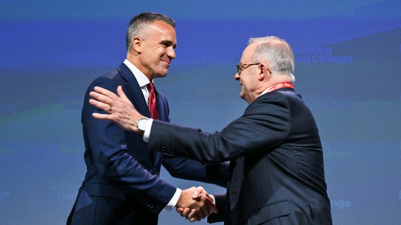 South Australian Premier Peter Malinauskas and Prime Minister Anthony Albanese.