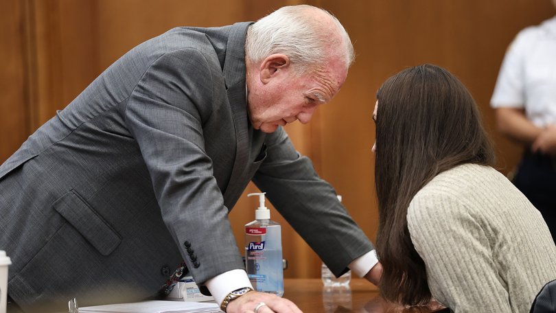 Defence attorney Kevin Reddington inside the courtroom during the high-profile Lindsay Clancy murder trial. (Greg Derr/The Patriot Ledger via AP, Pool)