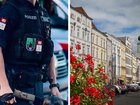 Austrian police have two men in custody in a case being brought by prosecutors in the city of Wels, right.