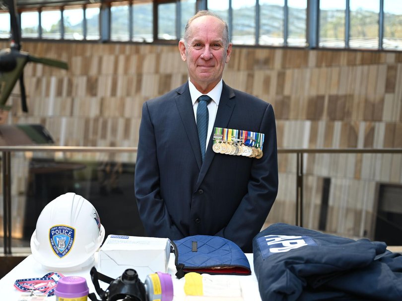 Major David Bergman was in North America for specialist engineer training when the September 11 attacks took place in 2001. Picture: NewsWire / Martin Ollman
