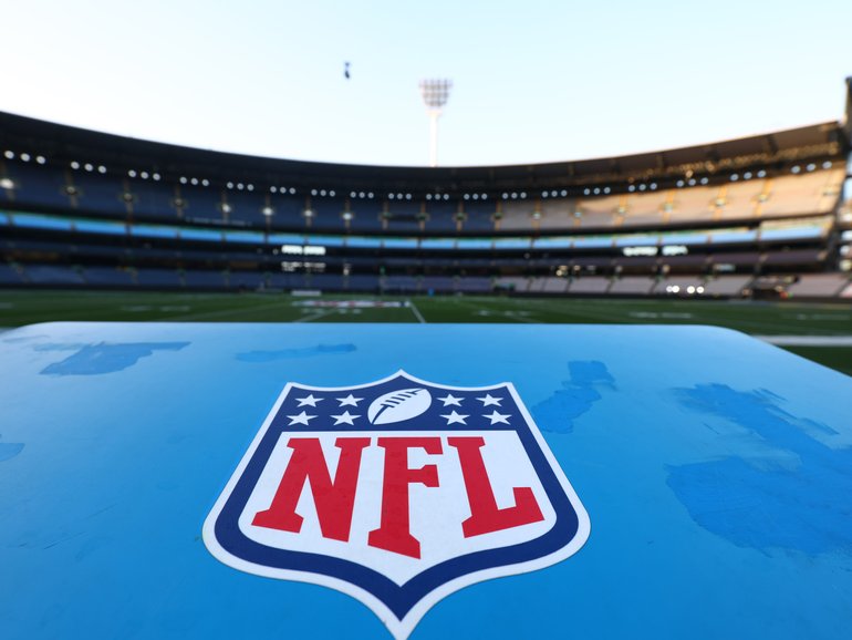 The MCG is set up for it's first ever NFL match.