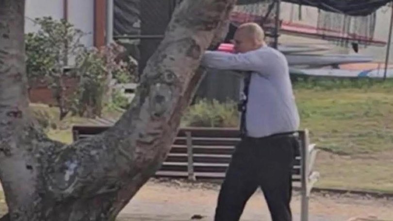 Detective Senior Constable Cesar Barraza fired the shots that took down alleged Bondi shooters Sajid and Naveed Akram on December 14. Image: Facebook