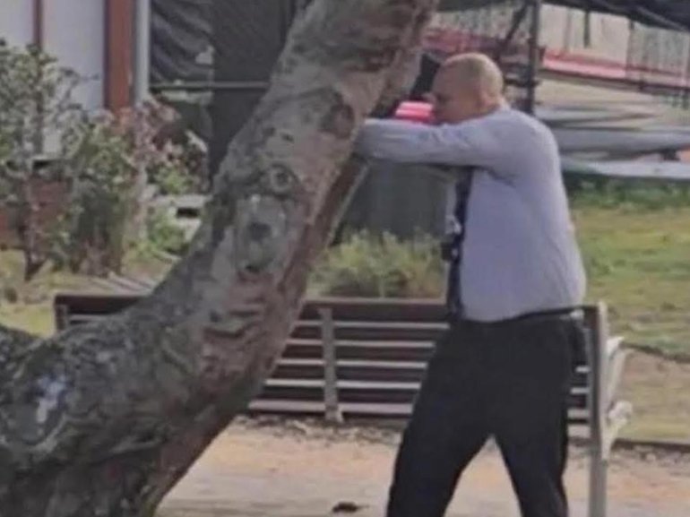 Detective Senior Constable Cesar Barraza fired the shots that took down alleged Bondi shooters Sajid and Naveed Akram on December 14. Image: Facebook