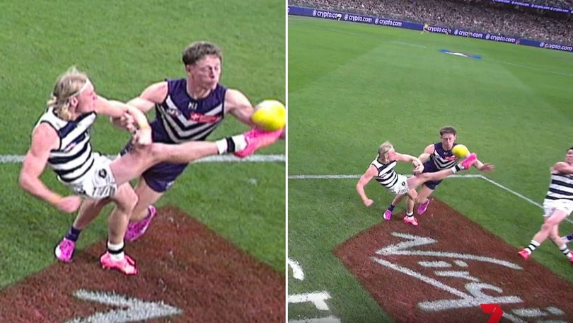 Ollie Dempsey was controversially denied a goal.