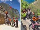 An Australian woman has died after falling from a cliff at a popular beach in Nusa Penida on Saturday morning.