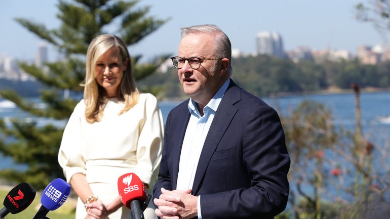 SYDNEY, AUSTRALIA - NewsWire Photos - 13 September 2026:  
Prime Minister Anthony Albanese addresses the press from Admiralty House in Kirribilli.
Christian Gilles
