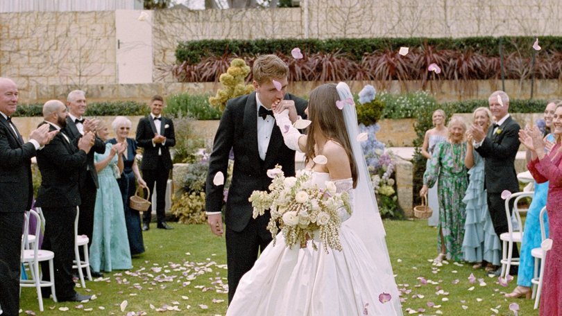 Cameron Green and Emily Redwood married earlier this month.