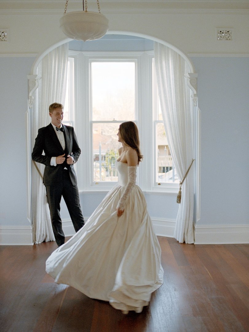 Wedding photos of Cameron Green and Emily Redwood.