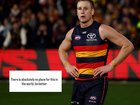 Adelaide star and skipper Jordan Dawson has taken to Instagram to expose vile social media abuse sent to him by a footy fan.