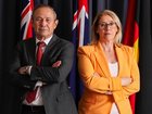 WA Premier Roger Cook and Treasurer Rita Saffioti at Dumas House.