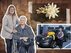 Margaret Febey and her mother Alison Batt, whose Traralgon home was burgled in August, and her antique brooch and car stolen. 