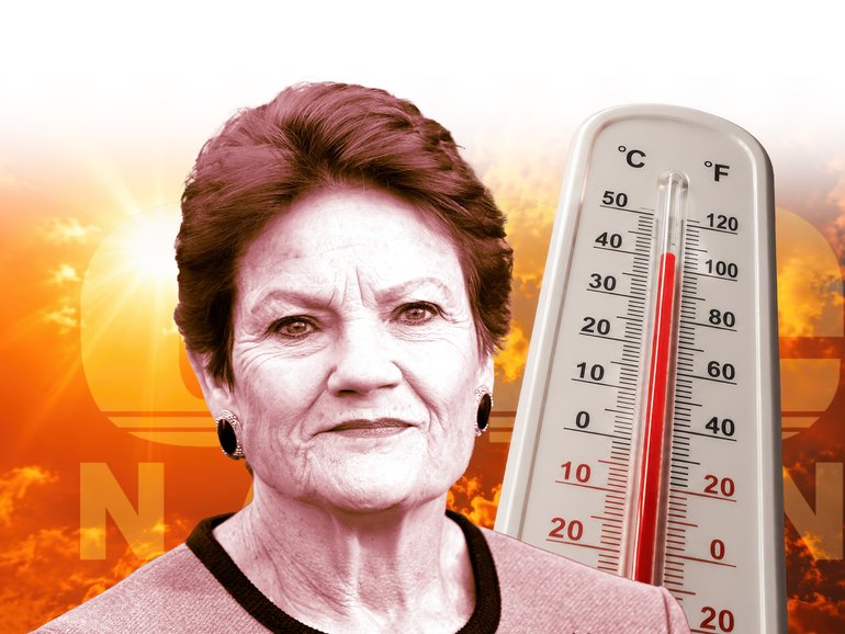Pauline Hanson could turn up the temperature on climate costs.