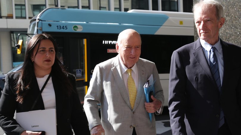 A sporting identity gave evidence that he was ‘embarrassed’ when Mr Jones allegedly kissed him on the corner of his mouth. Picture: Christian Gilles / NewsWire.