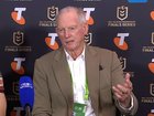 South Sydney Rabbitohs coach Wayne Bennett unleashes on the NRL Bunker following his side’s loss to the Newcastle Knights on Friday. 