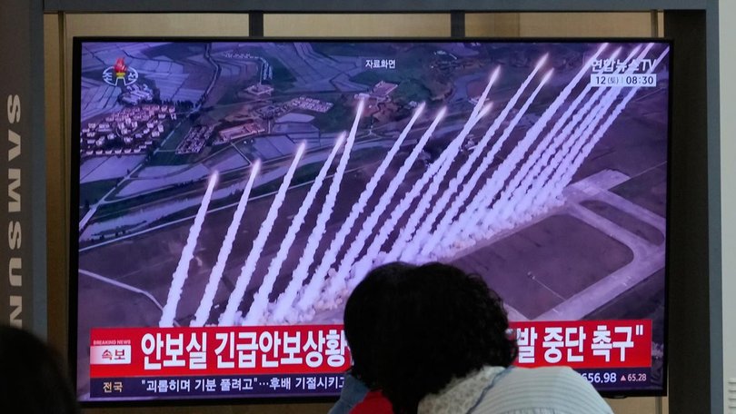 South Korea detected short-range ballistic missile launches from North Korea's eastern coast. (AP PHOTO)