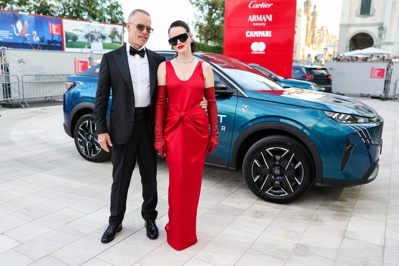 Guy Pearce and Claire Foy at the Ink premiere in Venice. Picture: Andreas Rentz