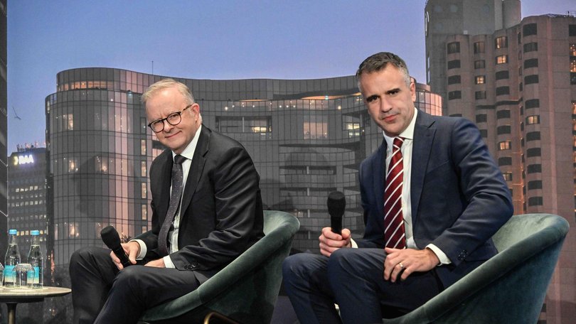South Australian Premier Peter Malinauskas (pictured with Prime Minister Anthony Albanese) said the blast furnace’s days were ‘numbered’ and the challenge of fixing the issue had grown by the day. Picture: NewsWire / Brenton Edwards