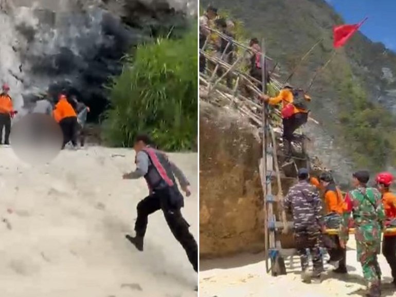 A tourist who fell to her death from the cliffs above Kelingking Beach in Nusa Penida has been identified as a young Queensland woman. 