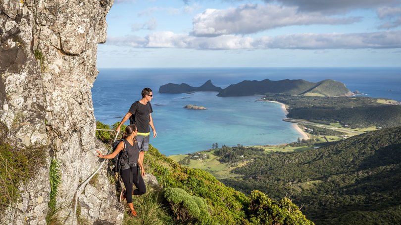Taking in the view on Lord Howe Island.