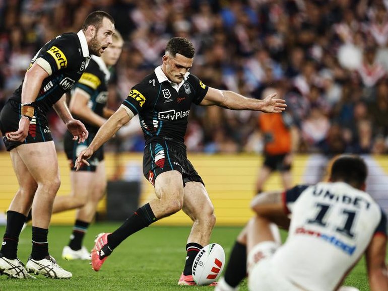 Nathan Cleary is expected to be available for the Panthers, despite an injury to his right foot.  (Mark Evans/AAP PHOTOS)