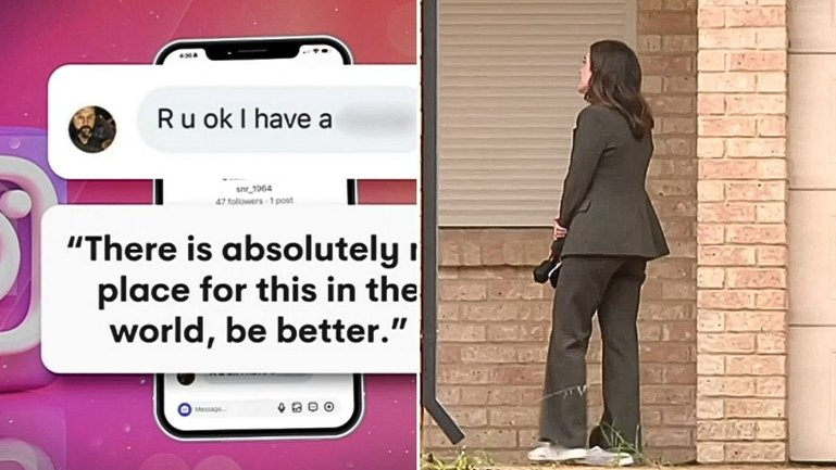 7NEWS confronted the troll on his doorstep and asked him why he felt the need to send the message.