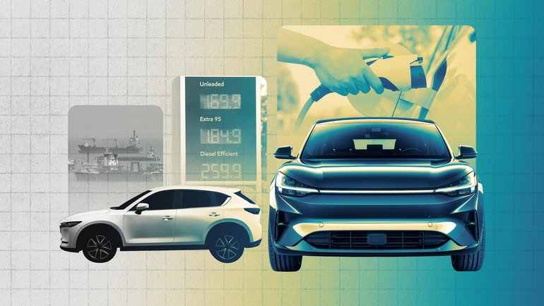 EV sales have overtaken petrol cars for the first time. 