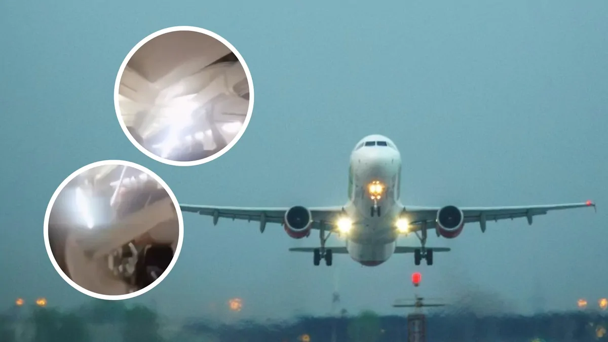 Photo: thenightly.com.au Terrifying scenes have unfolded on a Sepehran Airlines flight after the cabin’s ceiling collapsed on screaming passengers