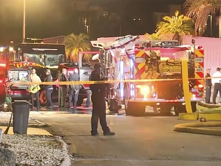 At least one person has died after a helicopter crashed in suburban Los Angeles (file pic). (AP PHOTO)