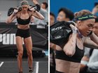 The Aussie athlete was pictured competing with faecal matter smeared across her arms and legs.
