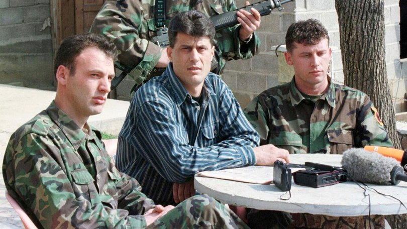 Hashim Thaci was sentenced for crimes committed as commander of the Albanian Kosovo Liberation Army. (AP PHOTO)