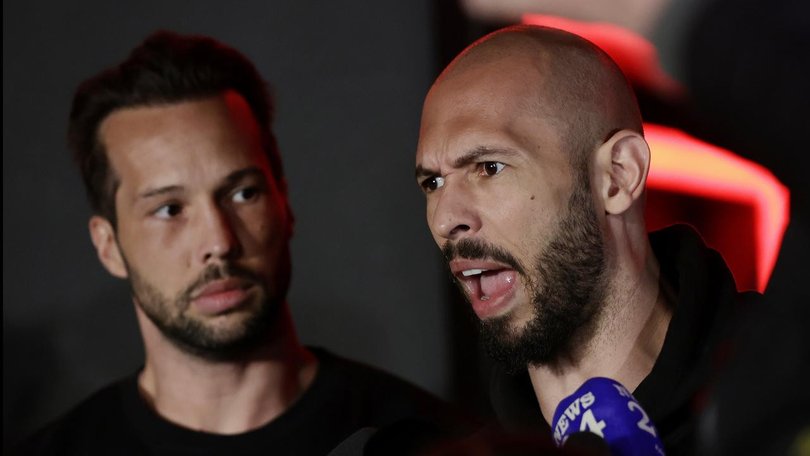 Tristan and Andrew Tate have been accused of promoting misogyny and toxic masculinity. (EPA PHOTO)