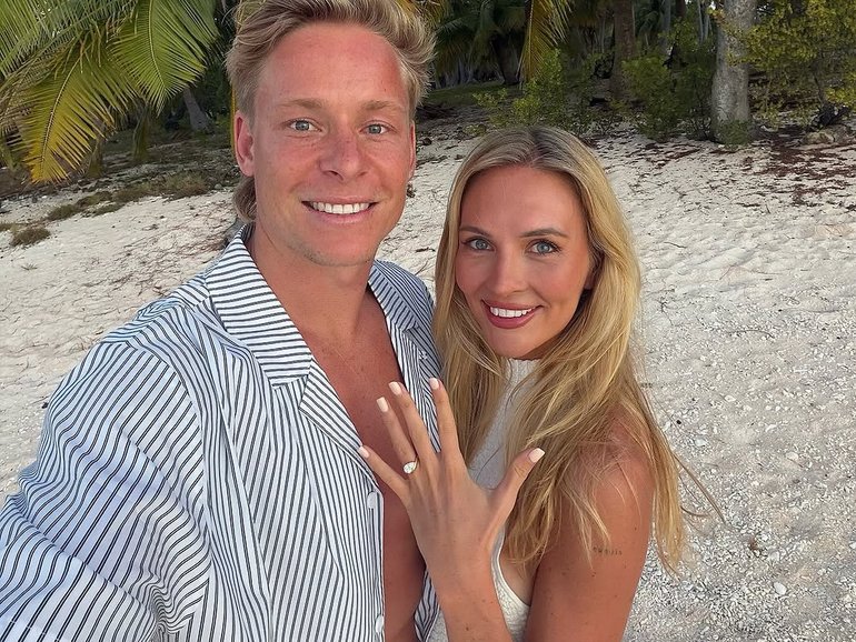 Isaac Heeney and Steffianie Waters are engaged.