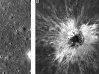 NASA's Lunar Reconnaissance Orbiter spotted the huge crater on the moon's near side in May 2024. (AP PHOTO)