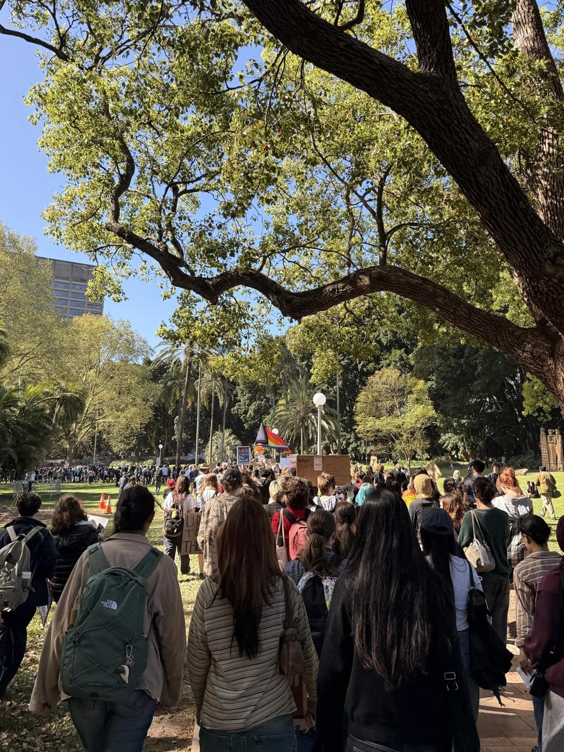 The protest started and ended in Hyde Park. Picture: NewsWire