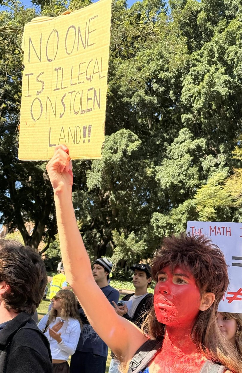The protests follow Senator Hanson’s rising polling and growing presence in mainstream politics. Picture: NewsWire