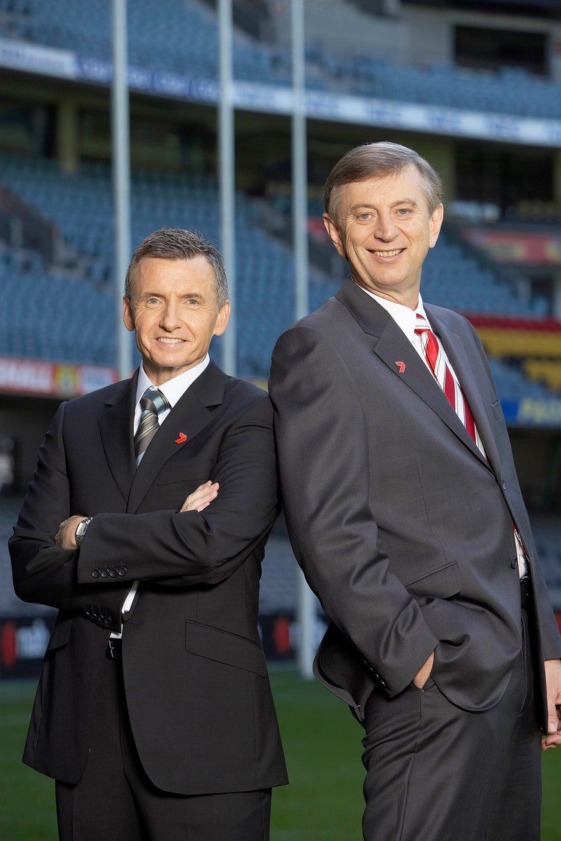 Bruce McAvaney and Dennis Cometti.