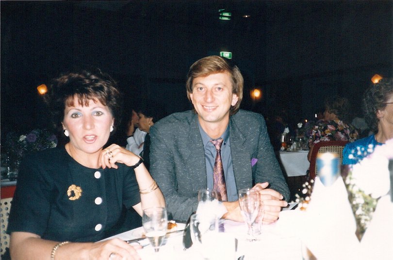 Velia and Dennis Cometti early in their marriage.