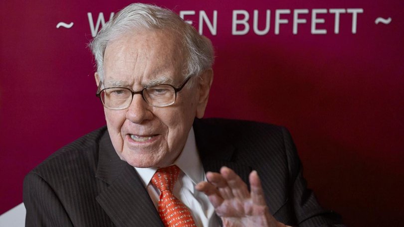 "Father Time always wins," Warren Buffett said as he announced he was stepping down. (AP PHOTO)