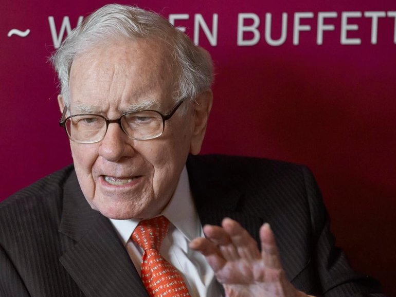 "Father Time always wins," Warren Buffett said as he announced he was stepping down. (AP PHOTO)