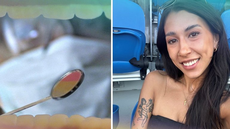 Emily Novo was treated in an emergency department for a painful abscess that left her unable to talk.