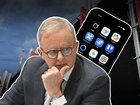 Anthony Albanese is heading to the US for talks on international measures to prevent online harm. (Susie Dodds/AAP PHOTOS)