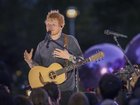 An emotional Ed Sheeran told fans he's "so grateful that you're here tonight with me". (AP PHOTO)