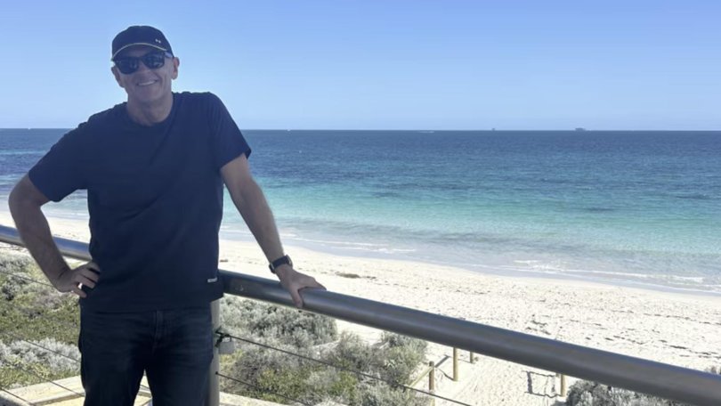Greg James O’Neill was swimming at Sorrento Beach, in Perth’s north, when he was fatally attacked by a large great white shark. Supplied by family