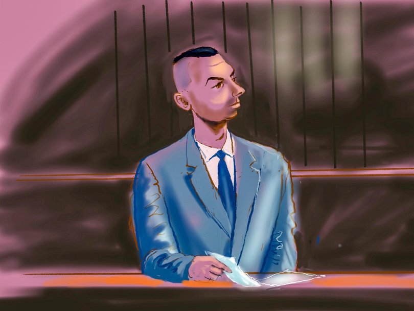 Mr Lamarre-Condon is facing trial more than two years after the alleged murders. Court Sketch: NewsWire / Rocco Fazzari